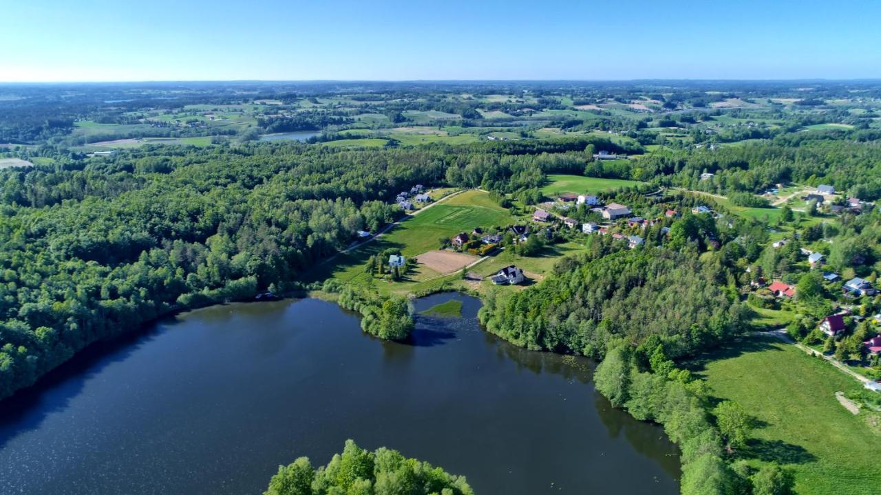 Osada Skoczkowo Komfortowe Domki Z Jacuzzi Nad Jeziorem- Sauna- Balia- Prywatny Staw Wedkarski Podiazy Buitenkant foto