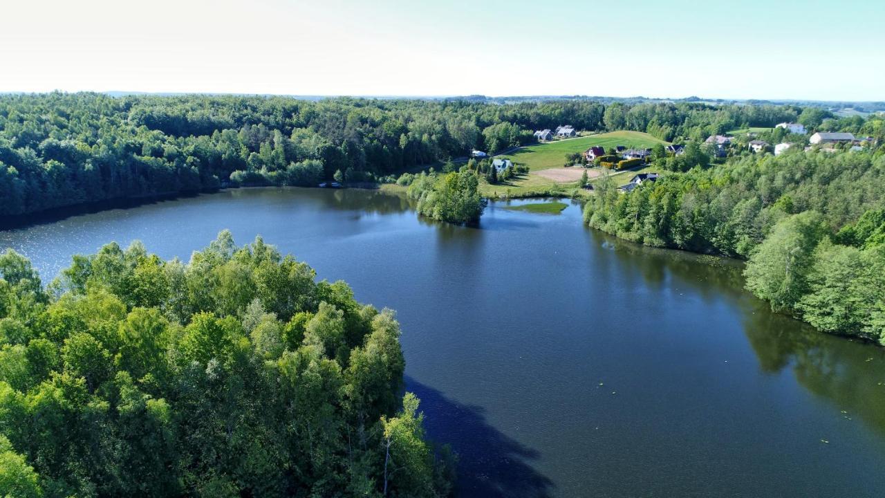 Osada Skoczkowo Komfortowe Domki Z Jacuzzi Nad Jeziorem- Sauna- Balia- Prywatny Staw Wedkarski Podiazy Buitenkant foto