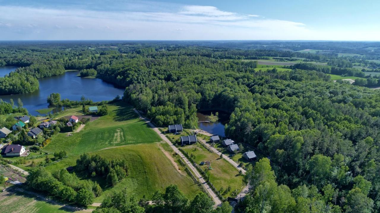 Osada Skoczkowo Komfortowe Domki Z Jacuzzi Nad Jeziorem- Sauna- Balia- Prywatny Staw Wedkarski Podiazy Buitenkant foto